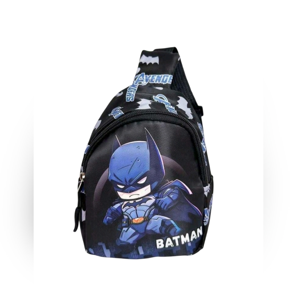 Batman Themed Black Crossbody Bag
